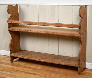 Antique pine standing shelves with 306b8f