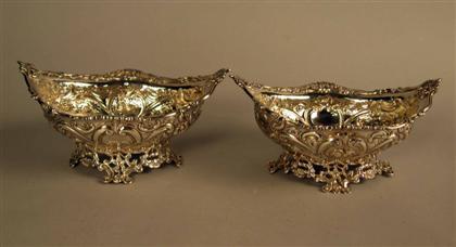 Pair of Victorian sterling silver