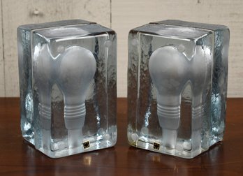 Four contemporary lightbulb shaped
