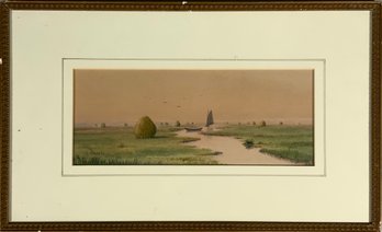 A 19th C. Frank Thurlo watercolor and