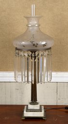An antique electrified astral lamp  306bdb