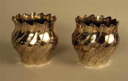 Pair of Victorian sterling silver