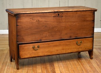An antique maple and pine one drawer 306bec