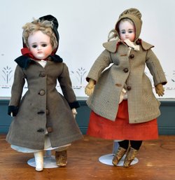 Two antique bisque head dolls  306c1e