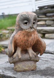 A vintage studio pottery owl figure  306cbd