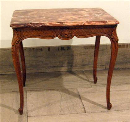 Provincial French walnut side table 4d7b0