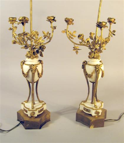 Pair of Louis XV style gilt bronze 4d7bc