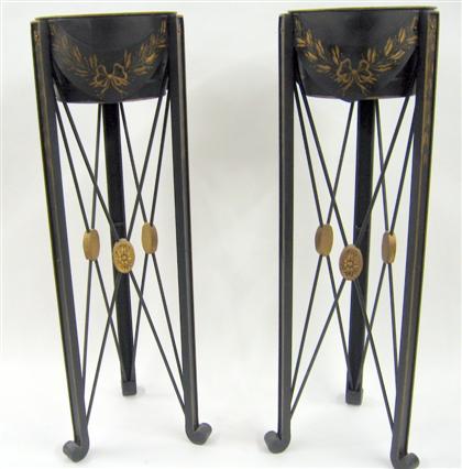 Pair of Neoclassical style painted