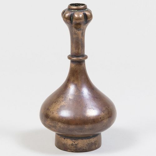 CHINESE BRONZE GARLIC MOUTHED VASESix 3095a2