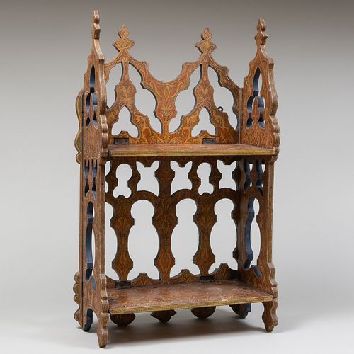 MOORISH STYLE CARVED AND PAINTED 3095de