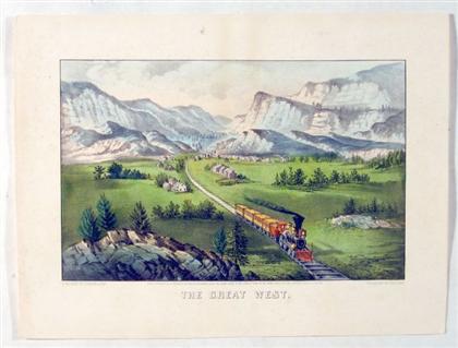 1 piece.  Hand-Colored Lithograph. Currier,