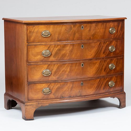 FEDERAL MAHOGANY BOW FRONT CHEST 3095f4