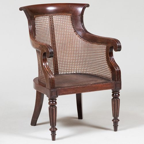 WILLIAM IV MAHOGANY AND CANED ARMCHAIR34 309605