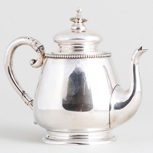 DUTCH SILVER TEAPOTMarked for '.833',