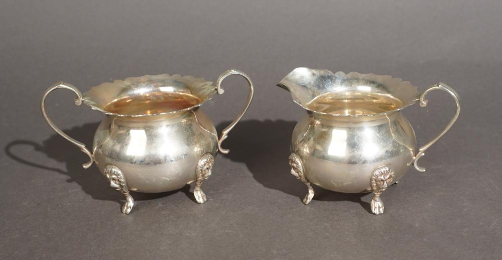 AMERICAN STERLING SILVER FOOTED SUGAR
