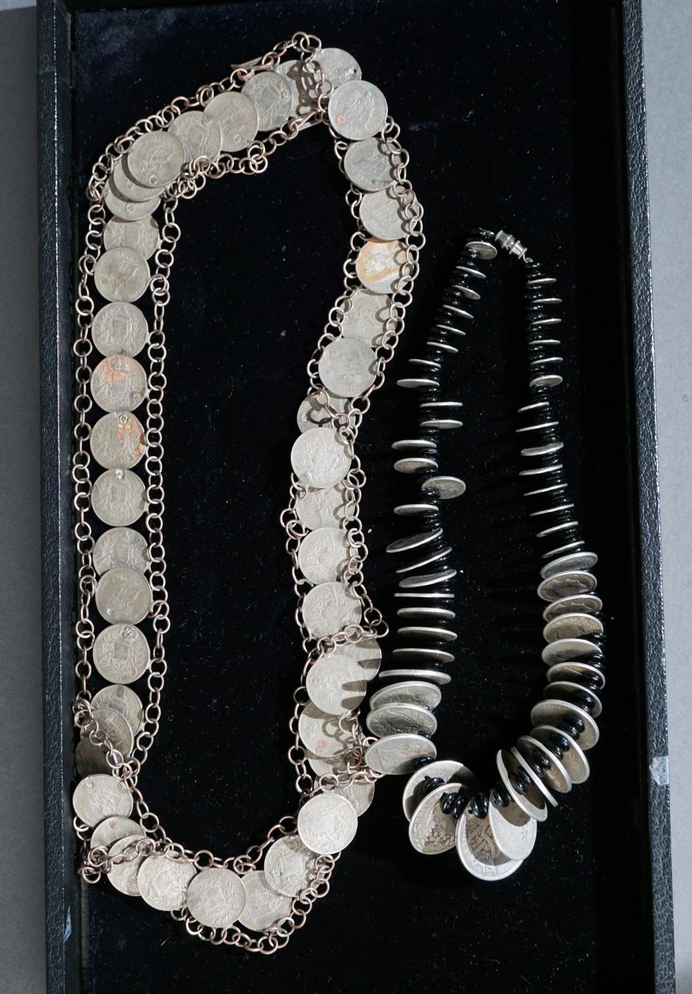 GUATEMALAN 19TH CENTURY COIN NECKLACE