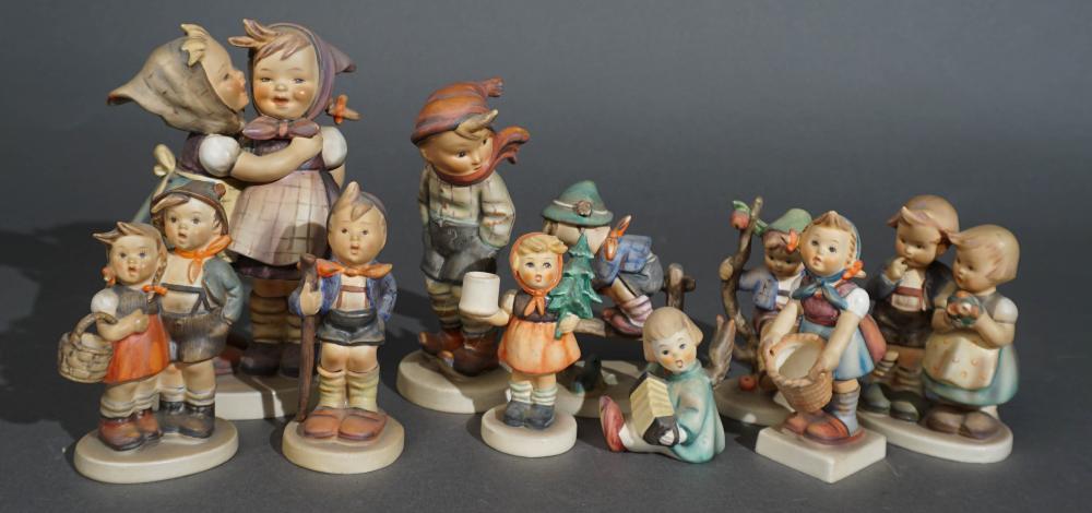 TEN ASSORTED HUMMEL FIGURINESTen 309702