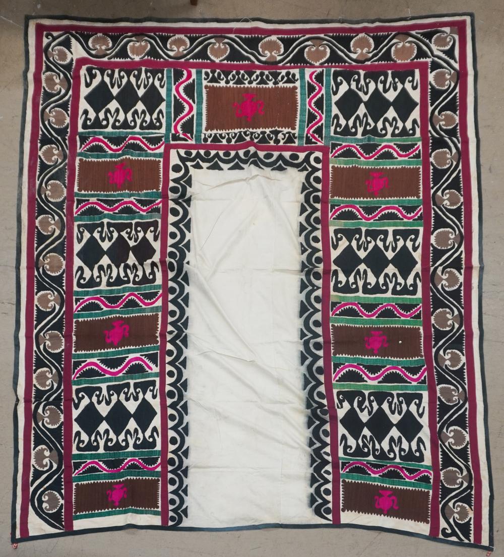 BOKHARA SILK AND COTTON EMBROIDERED 30973b