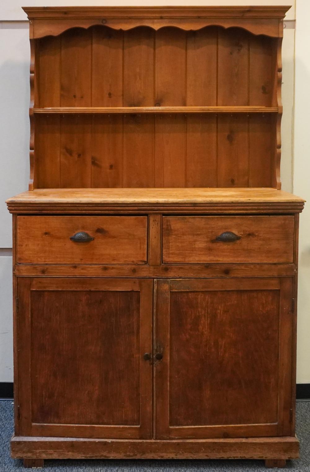 EARLY AMERICAN STYLE PINE HUTCH 309784