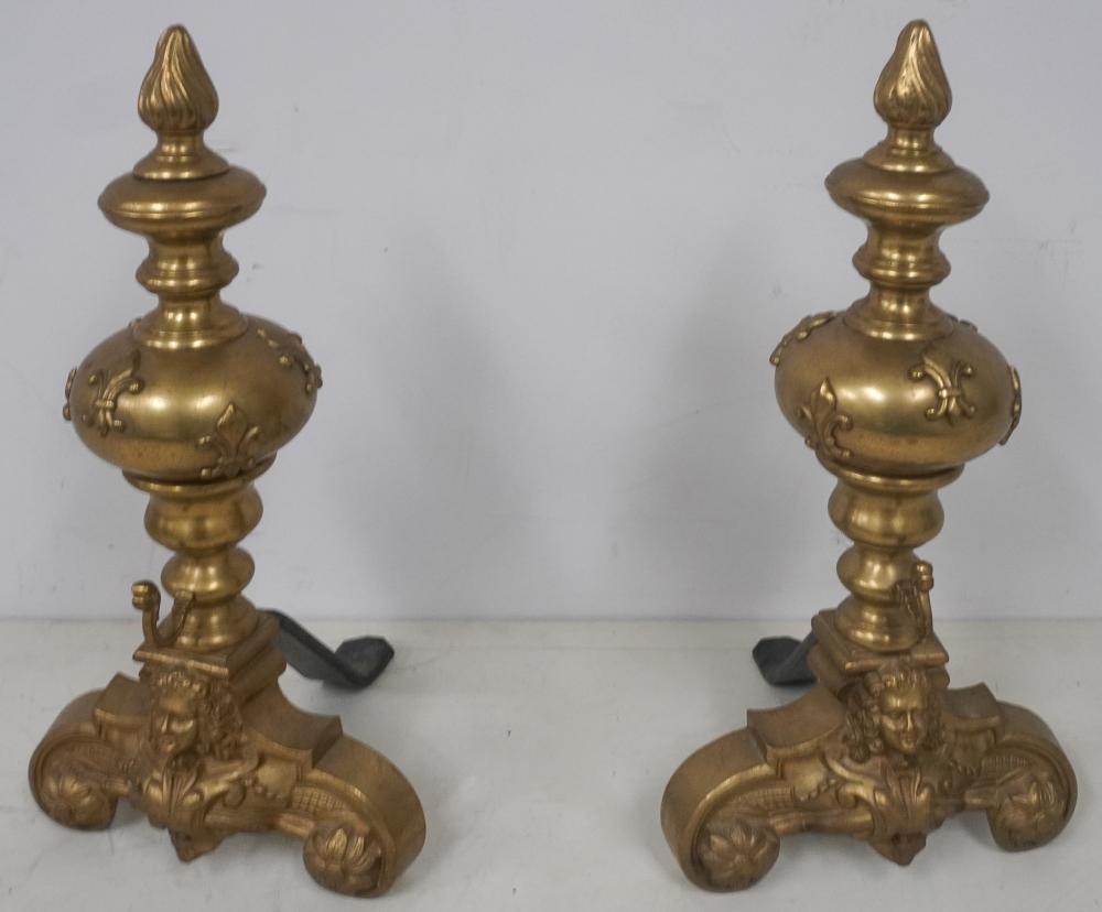 PAIR OF EMPIRE STYLE CAST BRASS