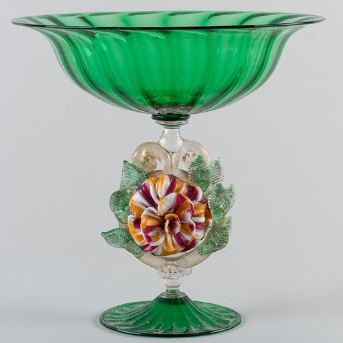 MURANO GLASS TAZZAUnmarked 10 3097c0