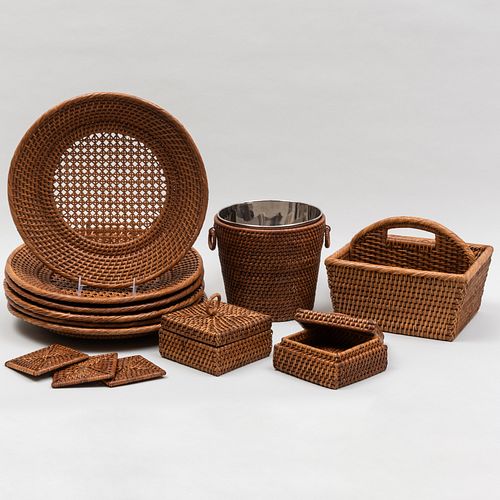 WICKER BAR PICNIC SET WITH PRINTED 3097df