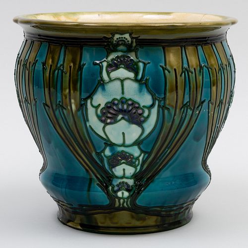 MINTON GREEN AND BLUE MAJOLICA