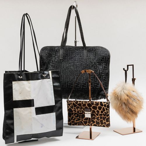 THREE FENDI BAGS TOGETHER WITH