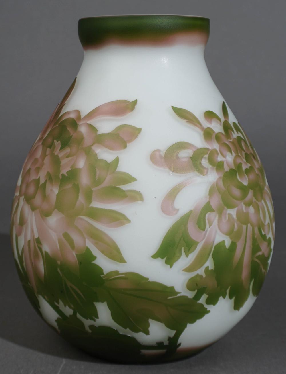 GALLE TYPE CAMEO GLASS VASE H  309883