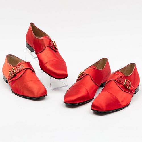 TWO PAIRS OF MANOLO BLAHNIK RED 3098a0