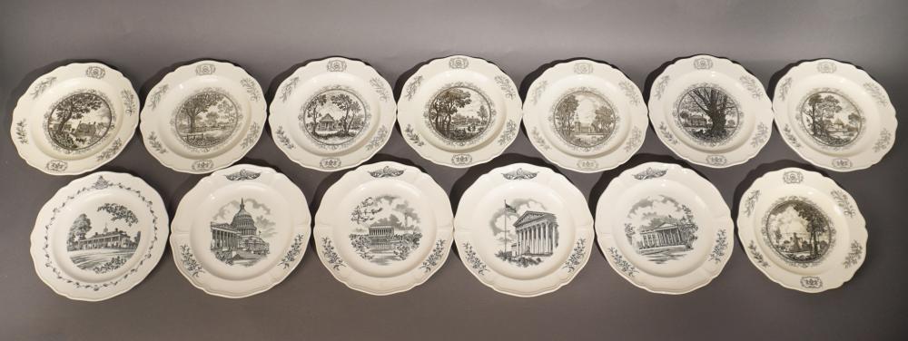 GROUP OF 13 WEDGWOOD TRANSFER DECORATED 309965