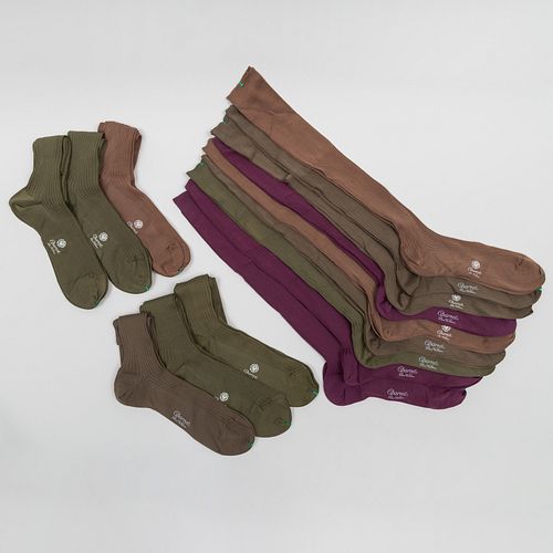 FIFTEEN PAIRS OF CHARVET SOCKSTogether 309967