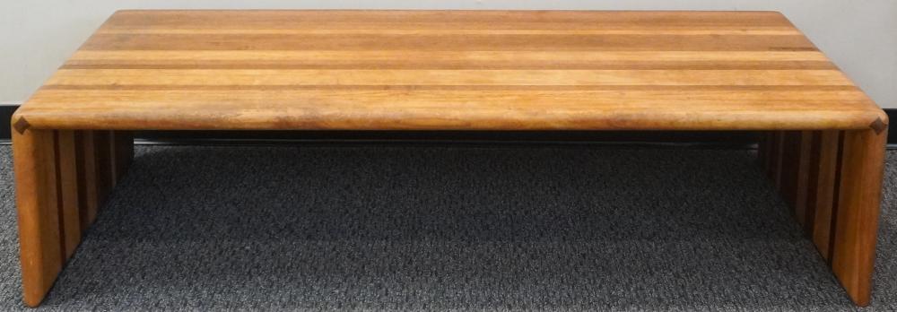 MIXED WOOD COFFEE TABLE, 15 X 59