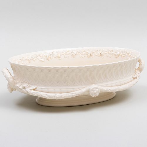 WEDGWOOD CREAMWARE CENTERBOWLImpressed