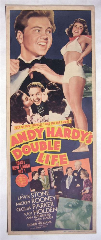 2 pieces.  Movie Posters. (Andy Hardy):