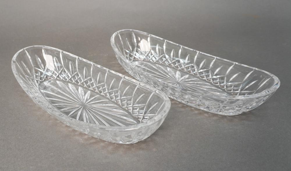 PAIR OF WATERFORD CRYSTAL ROLL