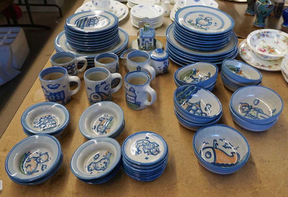 MARY ALICE HADLEY POTTERY 59-PIECE