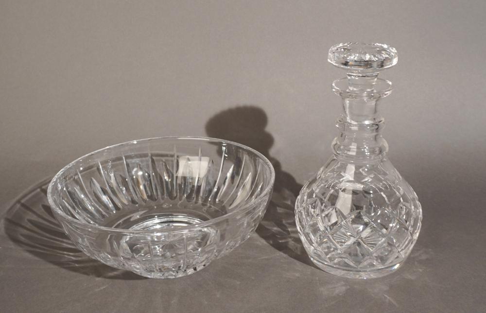 STUART CUT CRYSTAL DECANTER AND 309bed