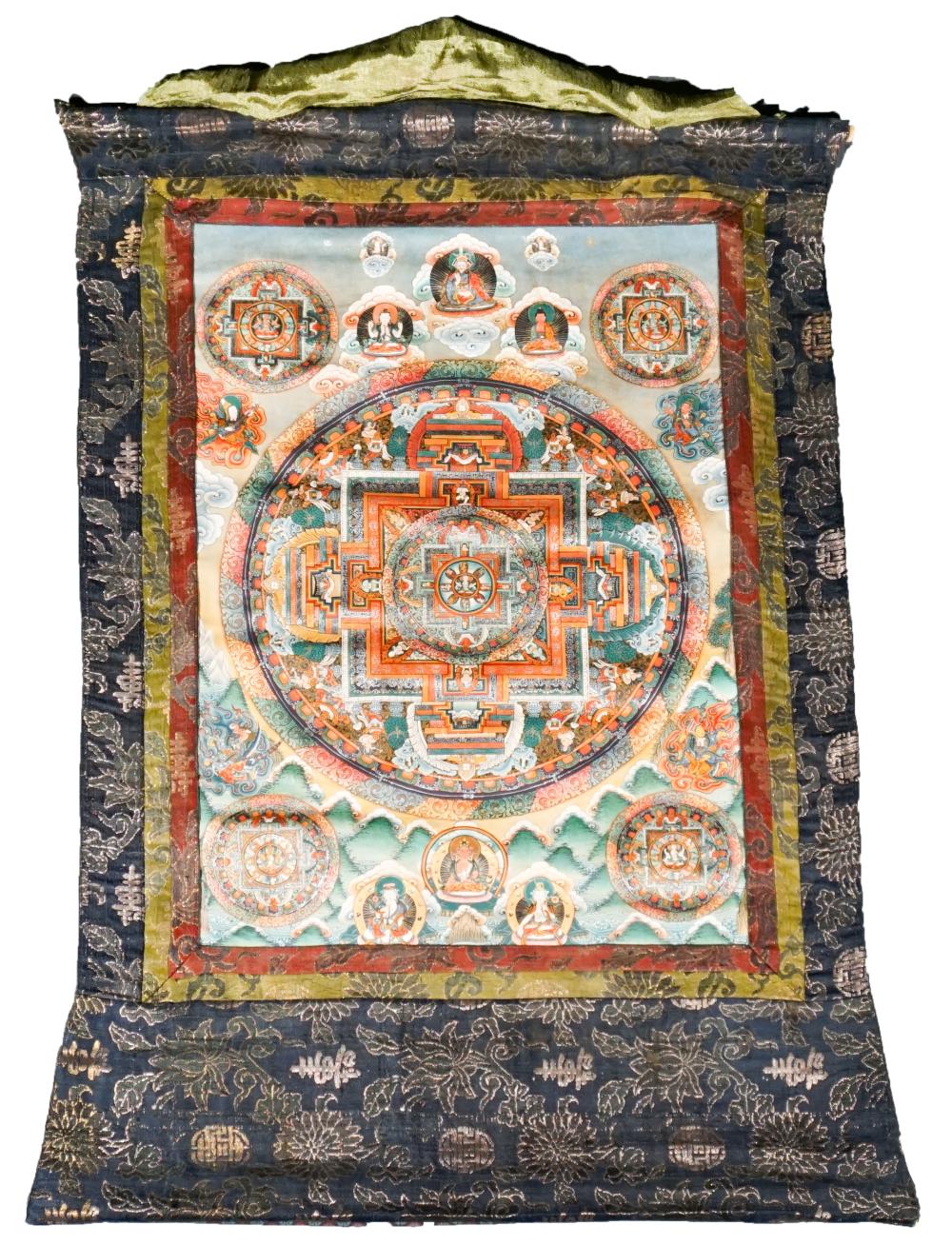 TWO TIBETAN MANDALA AND AMITABHA