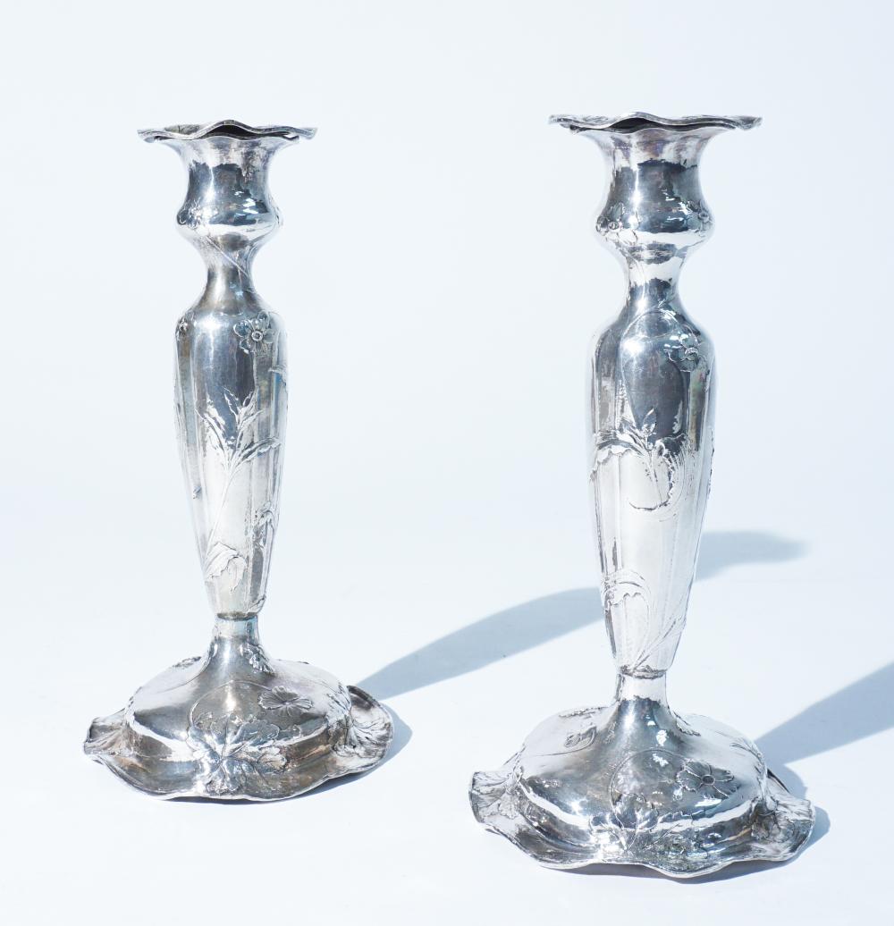 PAIR OF GORHAM MARTELé BRITANNIA SILVER