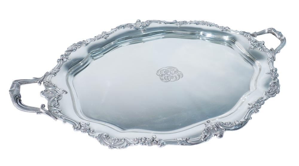 GORHAM STERLING TWO-HANDLED TRAY, PROVIDENCE,