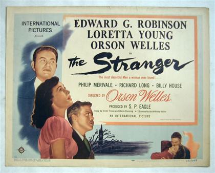 1 piece.  Movie Poster. "The Stranger."