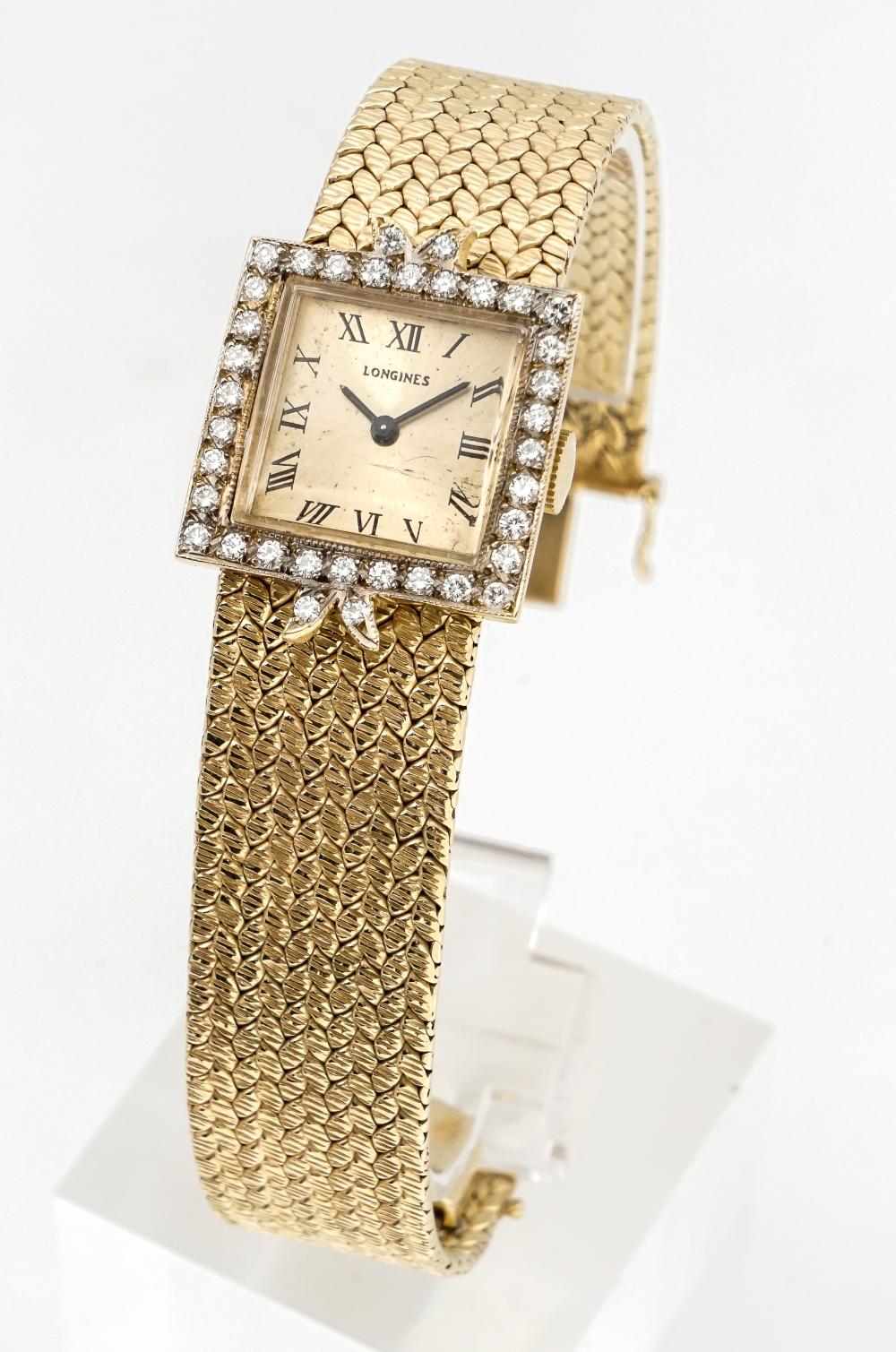 LADY'S LONGINES 14-KARAT YELLOW-GOLD