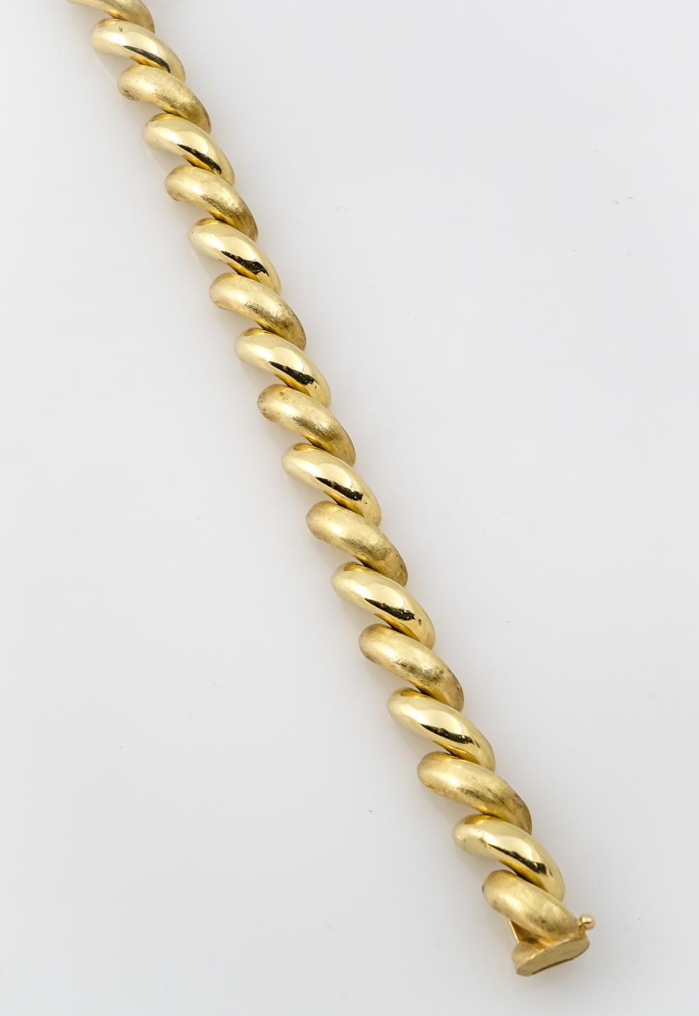 ITALIAN 14 KARAT YELLOW GOLD BRACELET  309cee