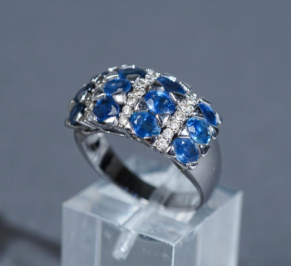 18 KARAT WHITE GOLD BLUE SAPPHIRE 309d0f