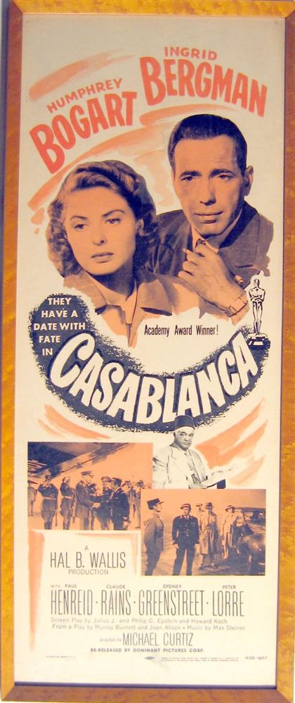 1 piece Movie Poster Casablanca  4dc86