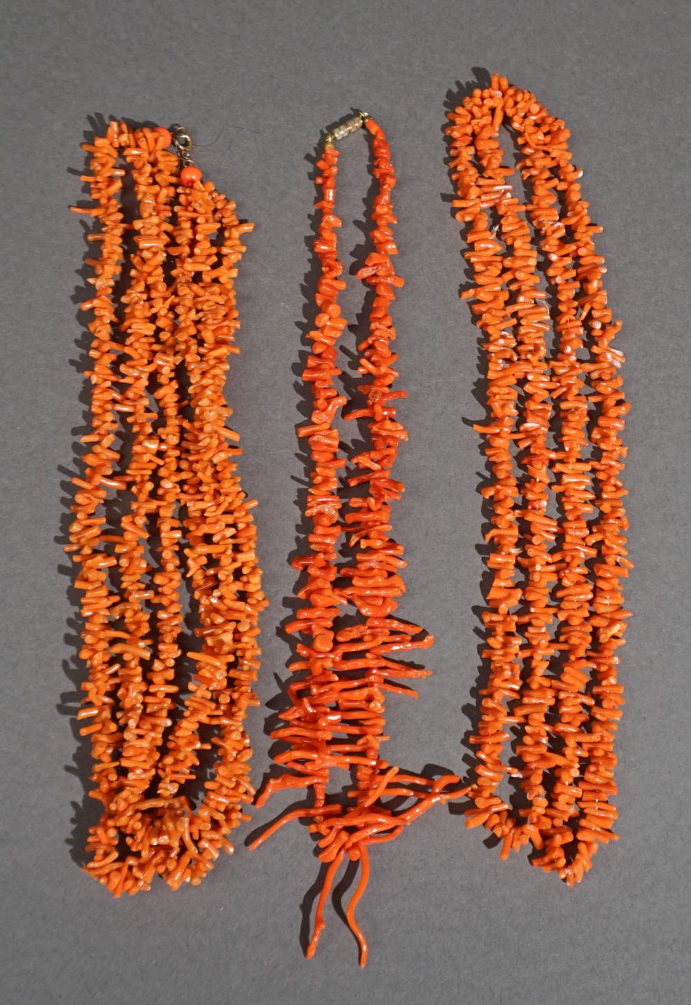 COLLECTION OF NATURAL CORAL NECKLACESCollection 309d3c