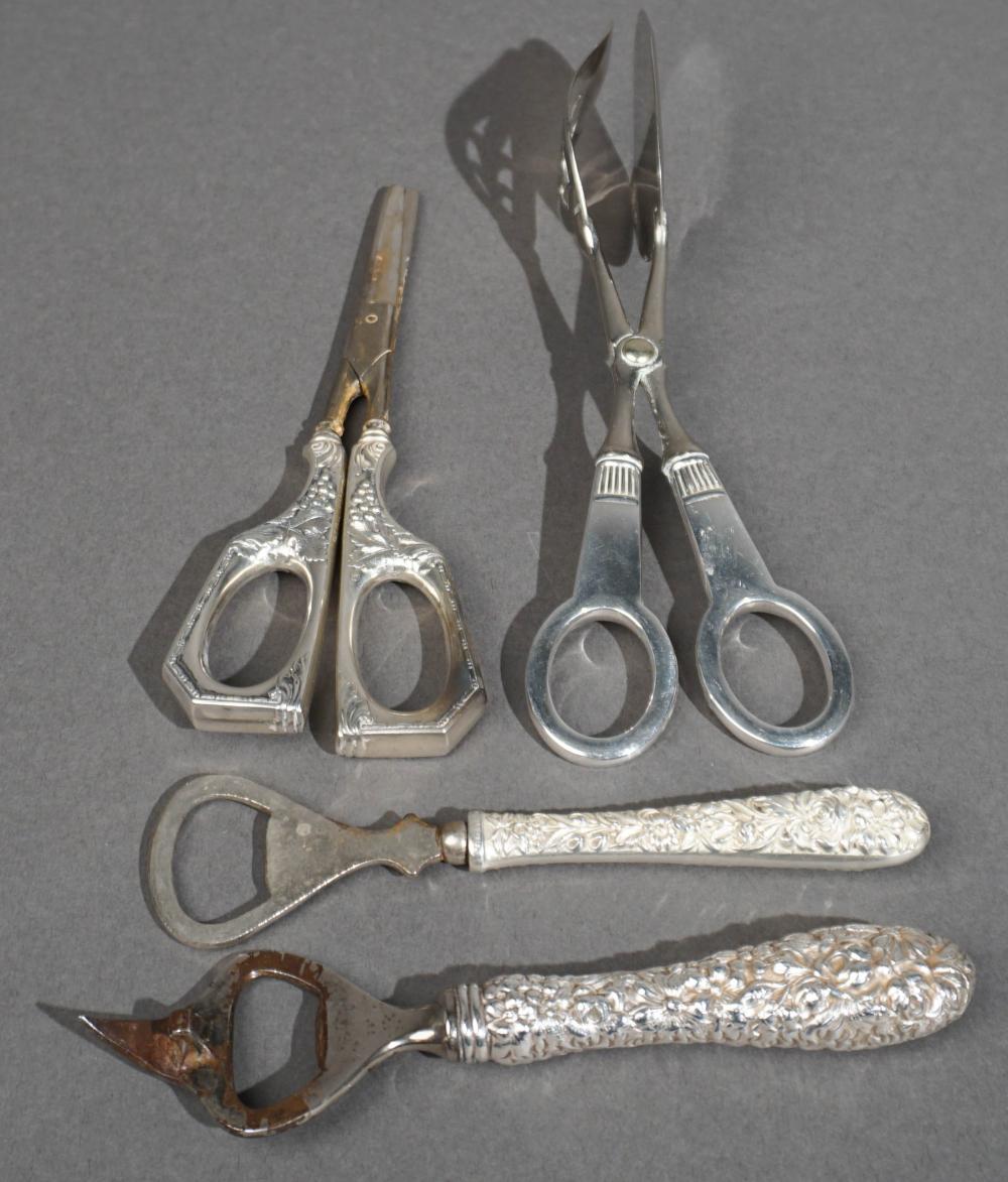 STERLING SILVER HANDLE GRAPE SHEARS,