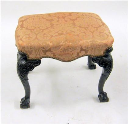 George II style mahogany footstool 4dc97