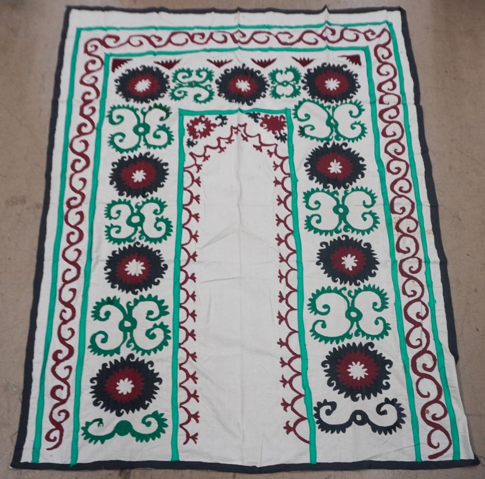 SHAKHRISABZ SILK AND COTTON EMBROIDERED 309e05
